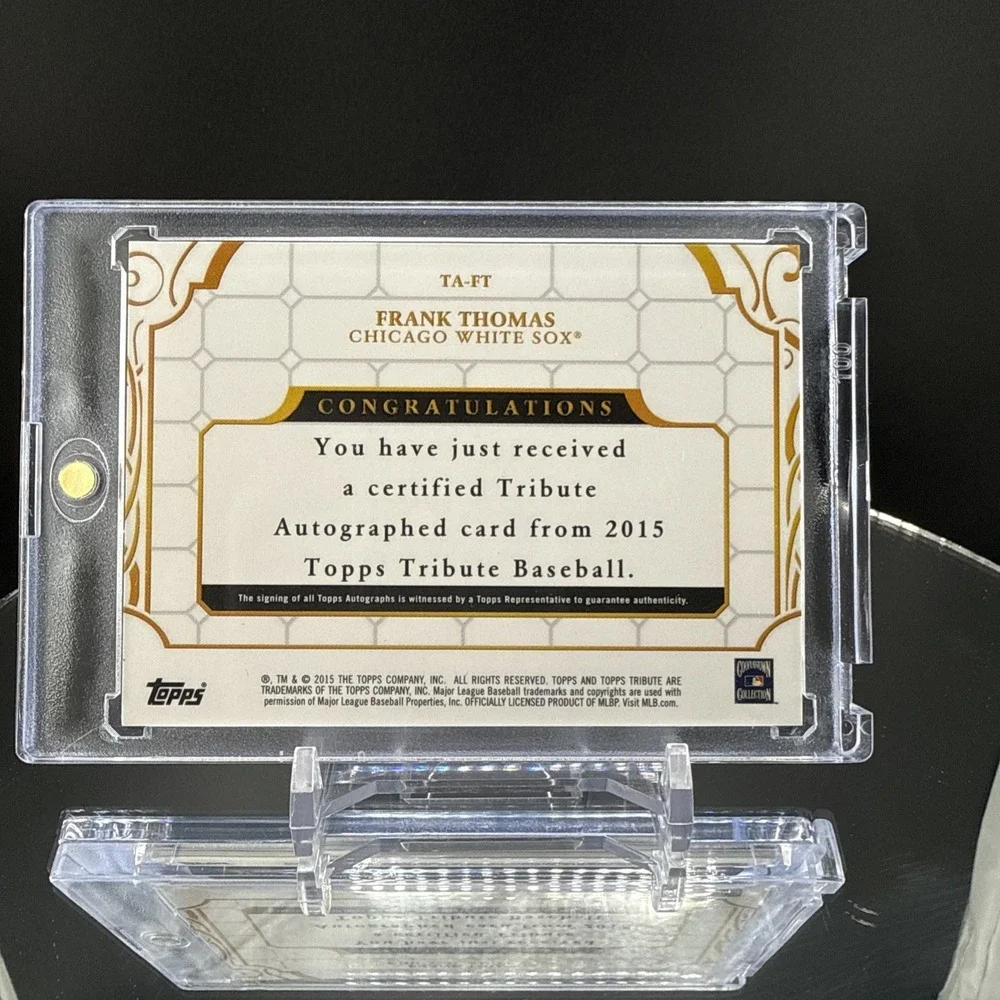 Frank Thomas 2015 Topps Tribute Autograph /50 #TA-FT Auto Chicago White Sox